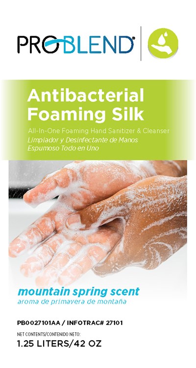 Front Label (Pb0027101aa Antibacterial Foaming Silk 1.25 L Front Label)